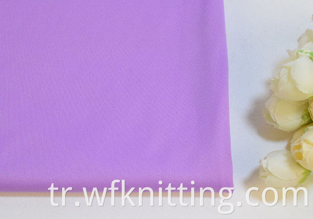 Purple polyester interlock fabric